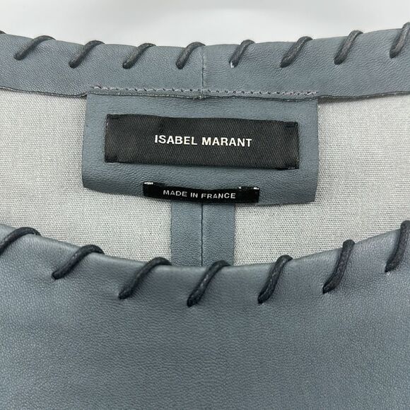 Isabel Marant Leather Top Sz 40 - Picture 2 of 7